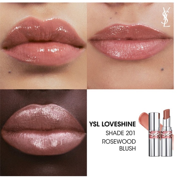 YVES SAINT LAURENT Volupté LoveShine Lipstick | Shade #201 Rosewood Blush | Mini - Picture 4 of 8